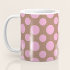Polka Dots Variable Pattern 2 Inspired by PANTONE 17 1230 Color of the Year Mocha Mousse Coffee Mug Gallery Image 3