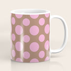 Polka Dots Variable Pattern 2 Inspired by PANTONE 17 1230 Color of the Year Mocha Mousse Coffee Mug Gallery Image 1