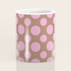 Polka Dots Variable Pattern 2 Inspired by PANTONE 17 1230 Color of the Year Mocha Mousse Coffee Mug Gallery Image 4