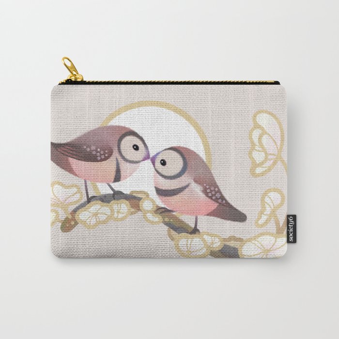 Owl finch Carry All Pouch Gallery Image 1