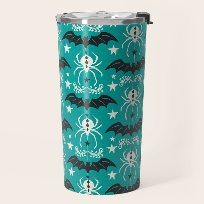 Night Creatures - Teal Travel Mug Gallery Image 2