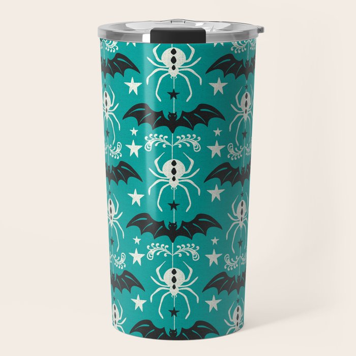 Night Creatures - Teal Travel Mug Gallery Image 1