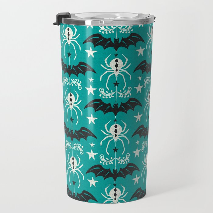 Night Creatures - Teal Travel Mug Gallery Image 3