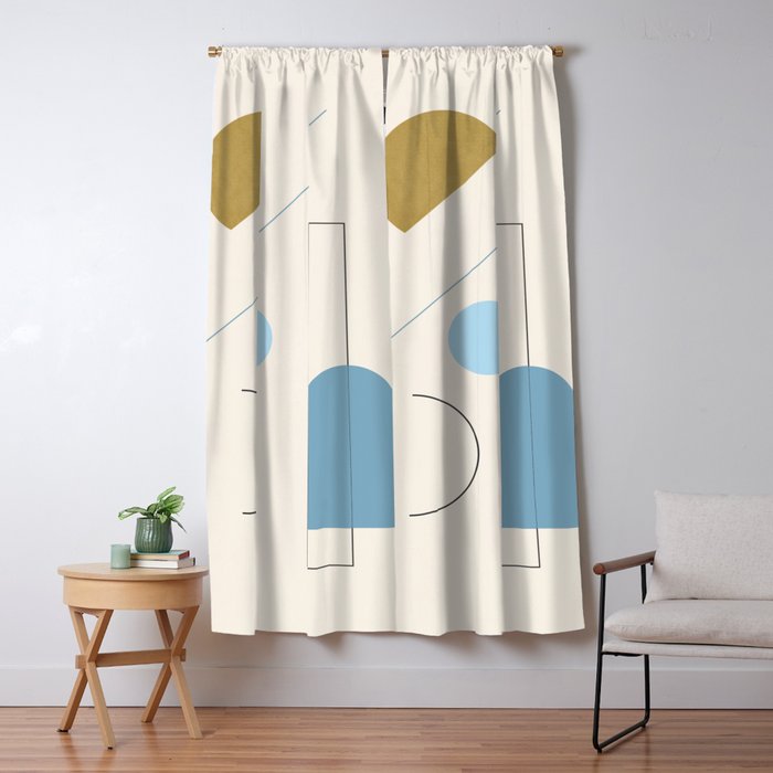 minimal geometric art 3 Window Curtain Gallery Image 1
