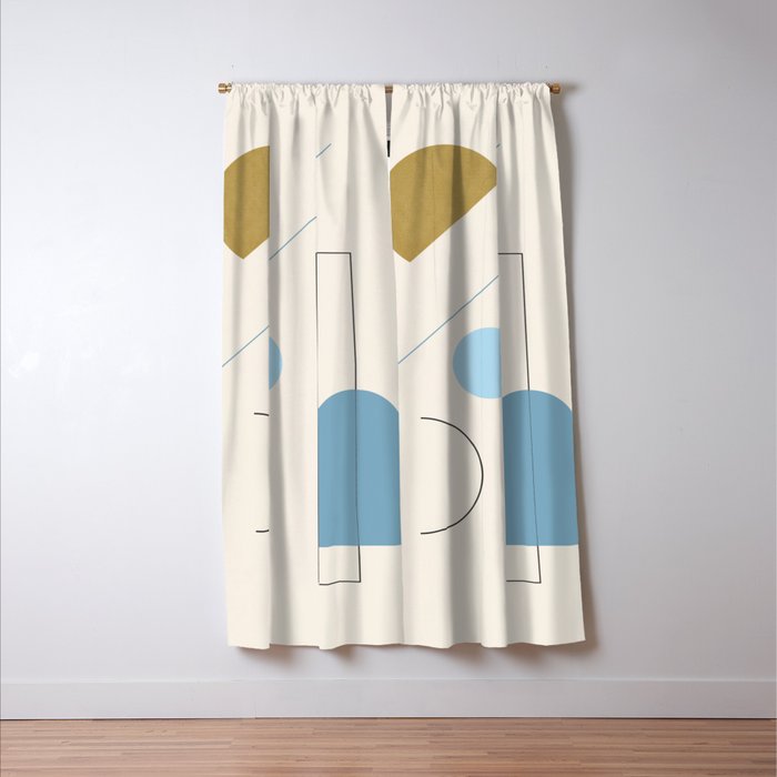 minimal geometric art 3 Window Curtain Gallery Image 3