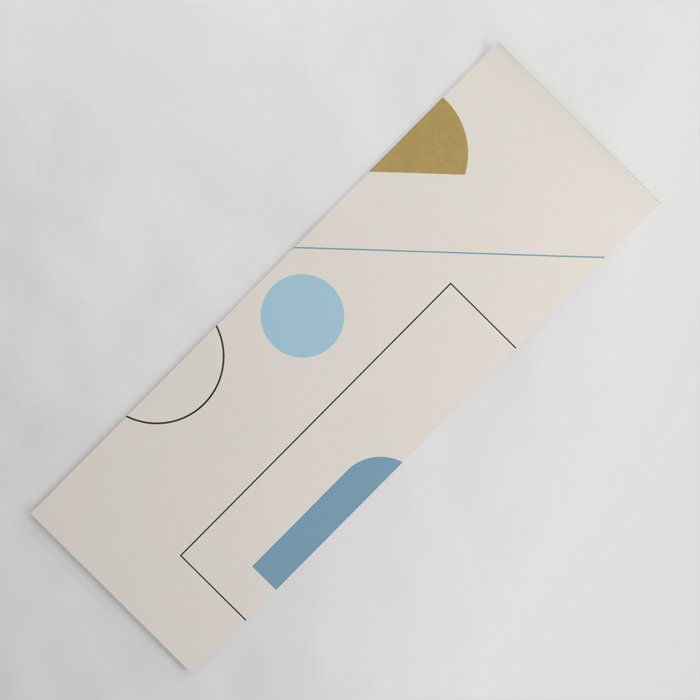 minimal geometric art 3 Yoga Mat Gallery Image 1