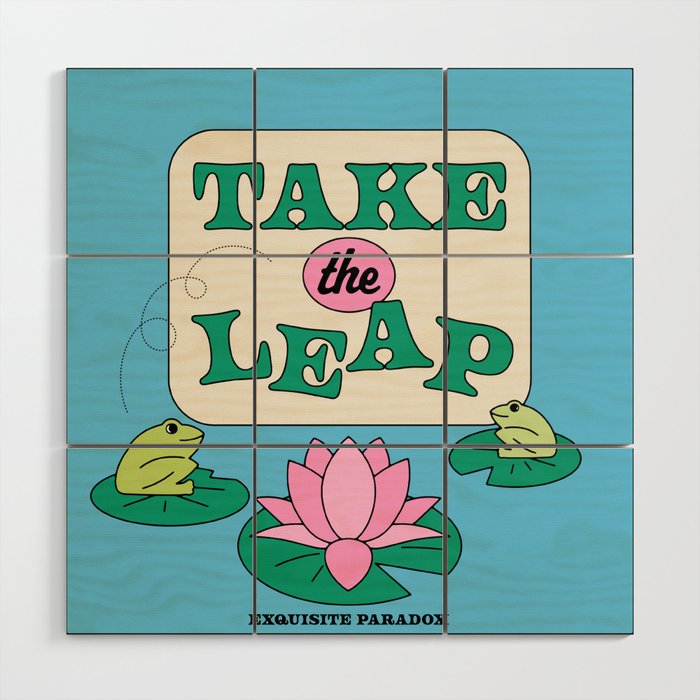 Take The Leap Wood Wall Art Gallery Image 1