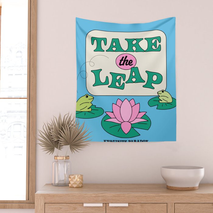 Take The Leap Wall Tapestry Gallery Image 2