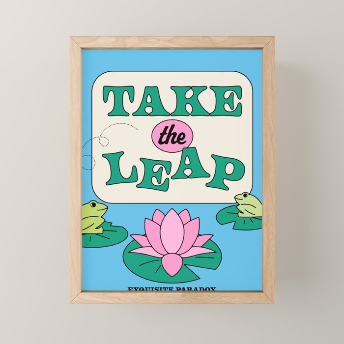 Take The Leap Mini Art Print Gallery Image 1