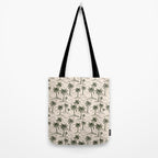Vintage tropical palm tree island pattern Tote Bag Gallery Image 2