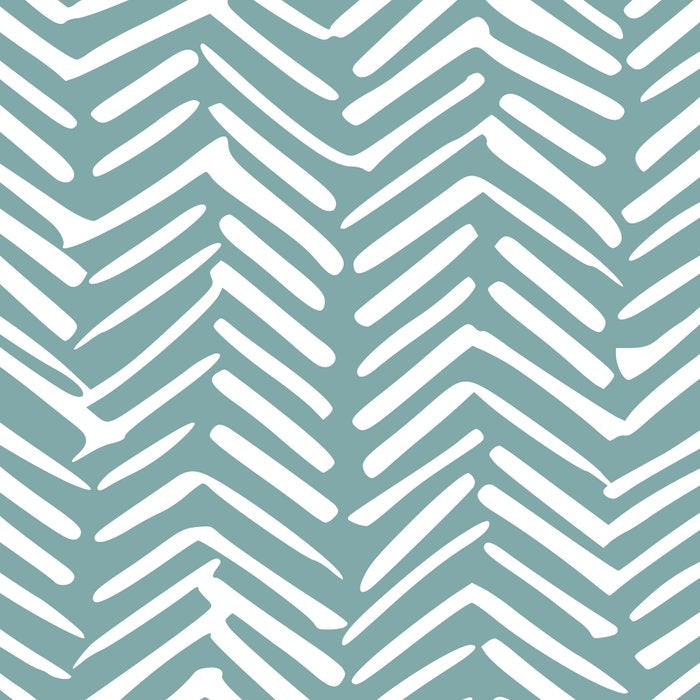 Herringbone, Teal, Boho Art Coffee Mug Gallery Image 2