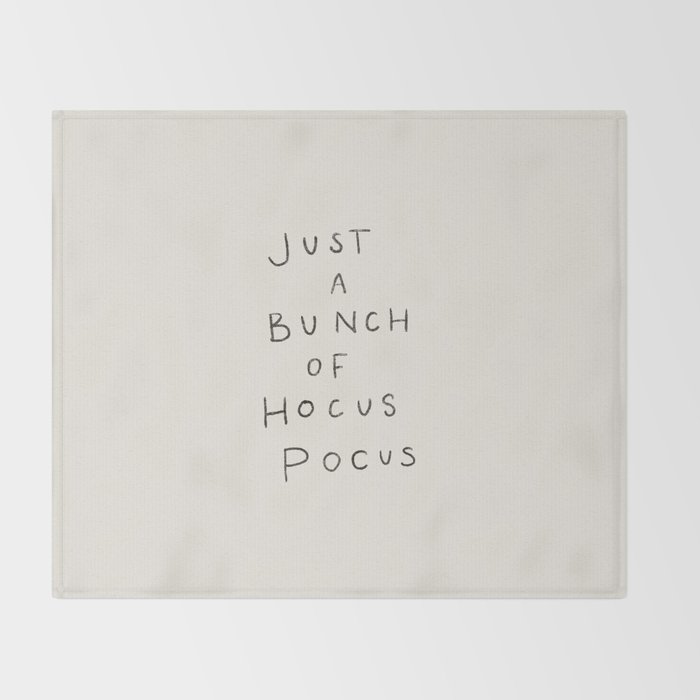 Hocus Pocus Neutral Throw Blanket Gallery Image 2