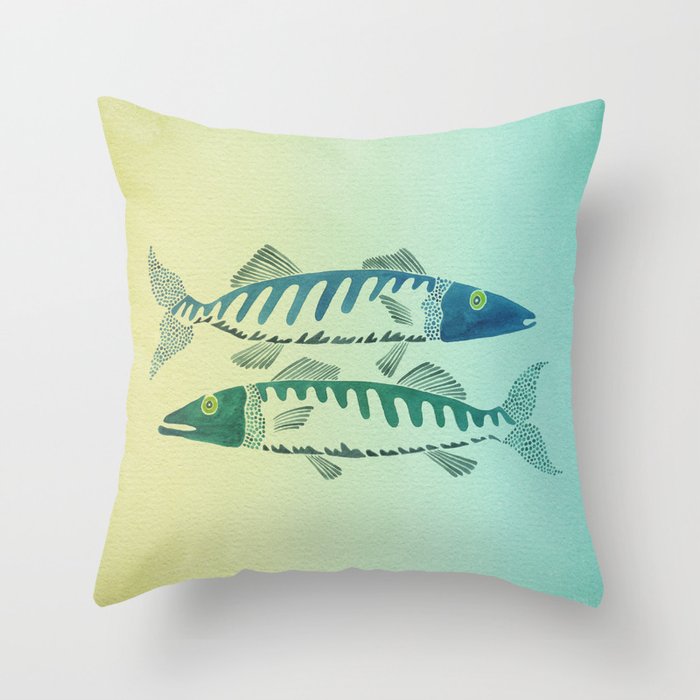 Fish Duo Throw Pillow Gallery Image 6