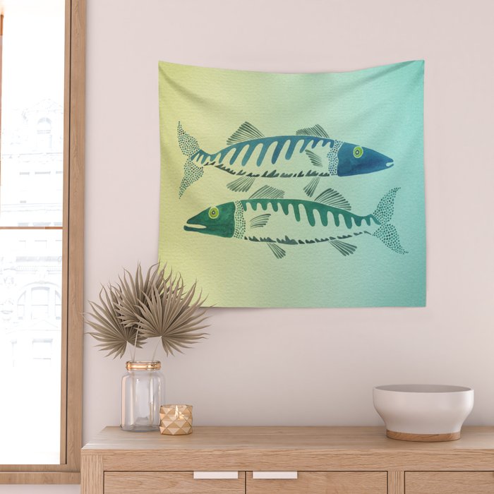 Fish Duo Wall Tapestry Gallery Image 2
