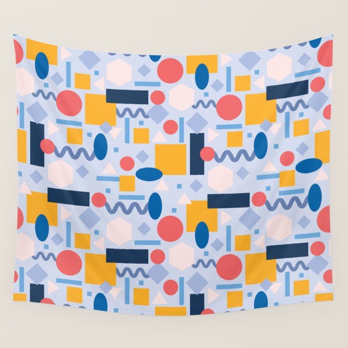Geometrical Pattern Wall Tapestry Gallery Image 1