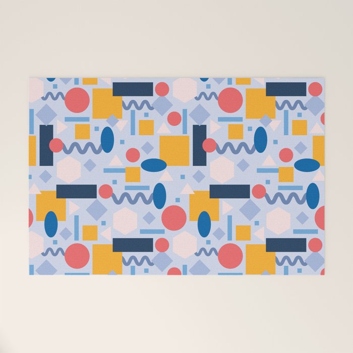 Geometrical Pattern Welcome Mat Gallery Image 1