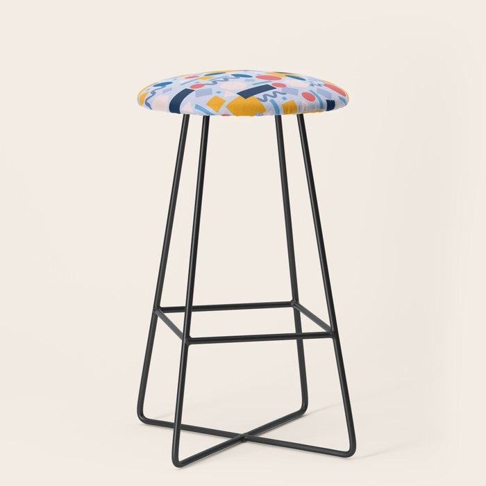 Geometrical Pattern Stool Gallery Image 1