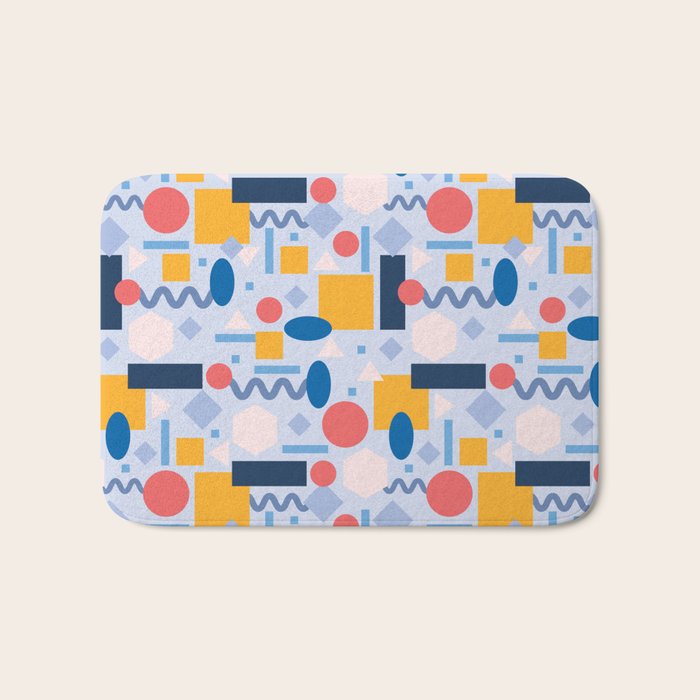 Geometrical Pattern Bath Mat Gallery Image 1