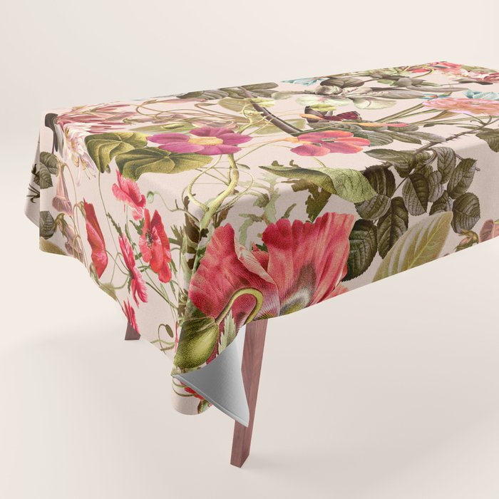 Vintage Summer Garden Tablecloth Gallery Image 1