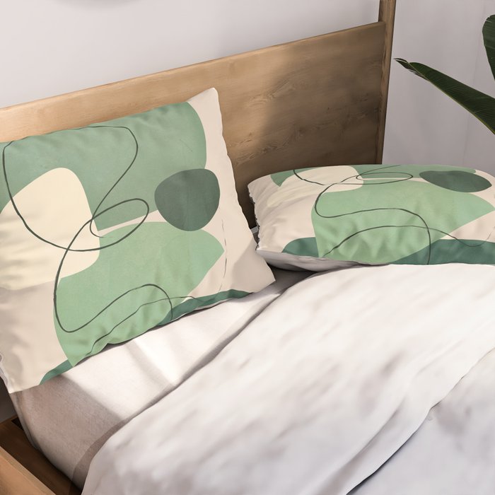 Floating Abstraction 10 Pillow Sham Gallery Image 2