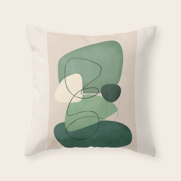 Floating Abstraction 10 Throw Pillow Gallery Image 6