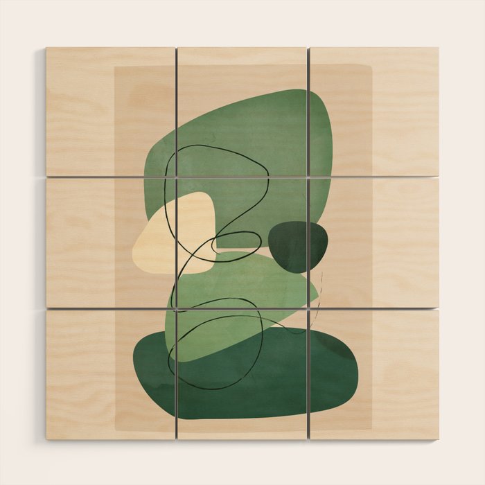 Floating Abstraction 10 Wood Wall Art Gallery Image 1