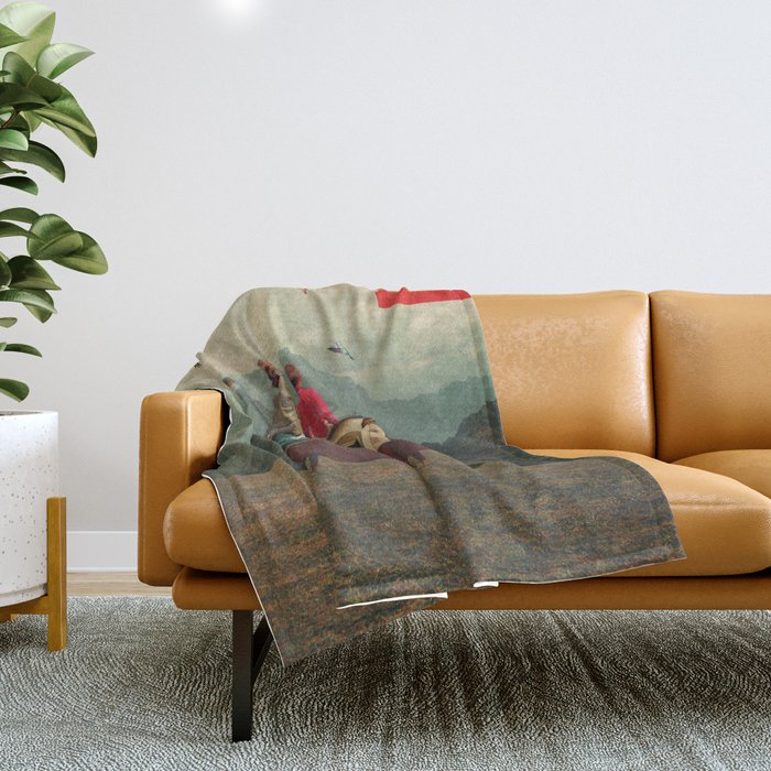 Mother Protect Me from the Sadness of this World Throw Blanket Gallery Image 1