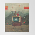 Mother Protect Me from the Sadness of this World Throw Blanket Gallery Image 2