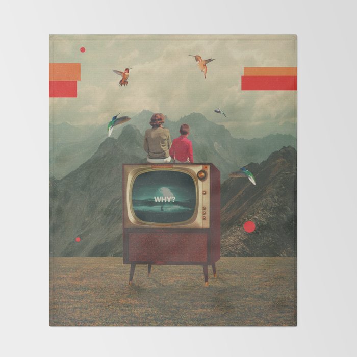 Mother Protect Me from the Sadness of this World Throw Blanket Gallery Image 2