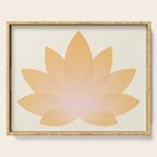 Lotus Flower Minimalism I Serving Tray Gallery Image 1
