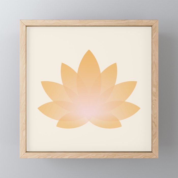 Lotus Flower Minimalism I Mini Art Print Gallery Image 1