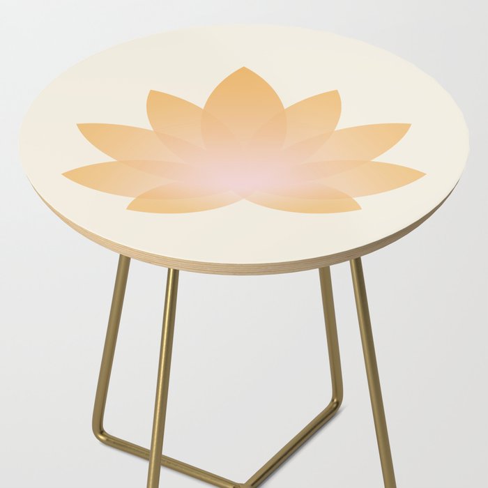 Lotus Flower Minimalism I Side Table Gallery Image 2