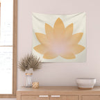 Lotus Flower Minimalism I Wall Tapestry Gallery Image 2
