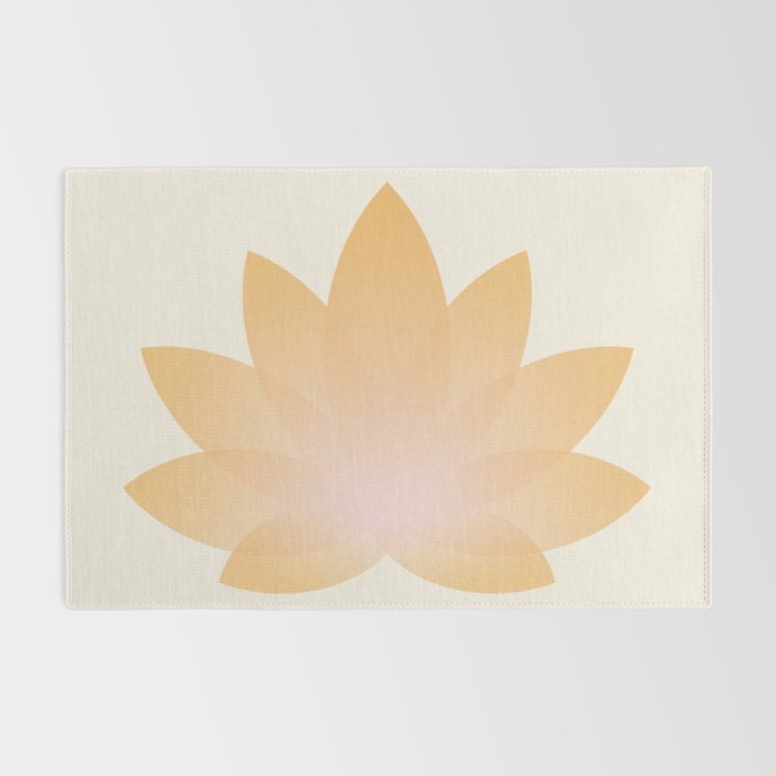 Lotus Flower Minimalism I Rug Gallery Image 2
