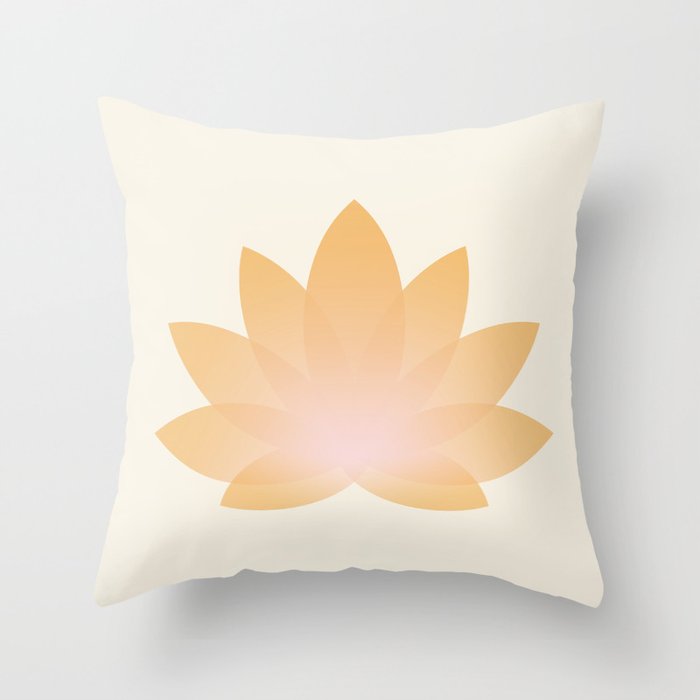 Lotus Flower Minimalism I Throw Pillow Gallery Image 6