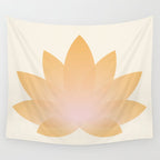 Lotus Flower Minimalism I Wall Tapestry Gallery Image 4
