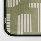 Green Abstract Lines Original Art Work  Laptop Sleeve Gallery Image 3