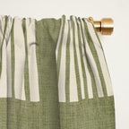 Green Abstract Lines Original Art Work  Window Curtain Gallery Image 2