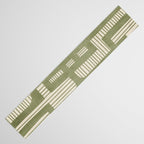 Green Abstract Lines Original Art Work  Table Runner Gallery Image 3