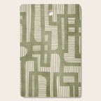 Green Abstract Lines Original Art Work  Cutting Board Gallery Image 1