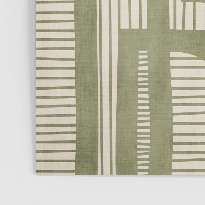 Green Abstract Lines Original Art Work  Poster Gallery Image 3