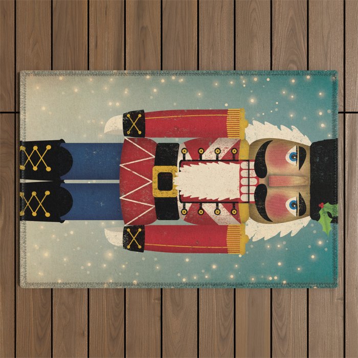 Red Nutcracker 2021 Outdoor Rug Gallery Image 1