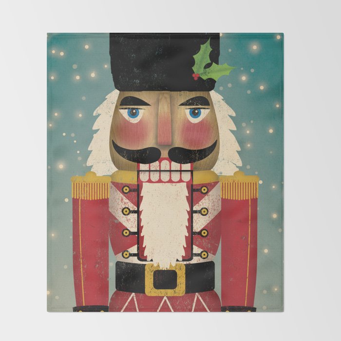 Red Nutcracker 2021 Throw Blanket Gallery Image 2