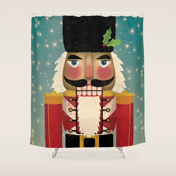 Red Nutcracker 2021 Shower Curtain Gallery Image 1