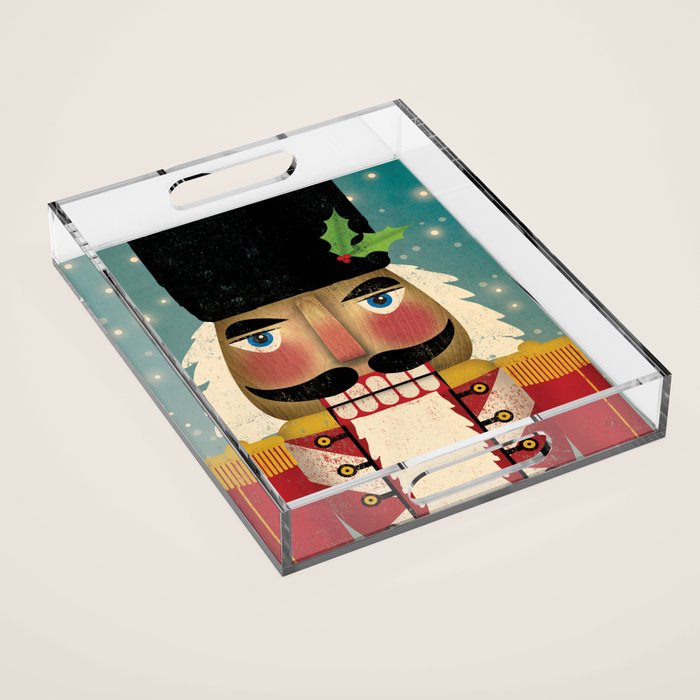 Red Nutcracker 2021 Acrylic Tray Gallery Image 1