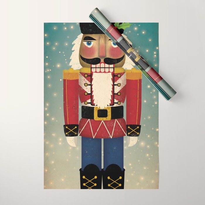 Red Nutcracker 2021 Wrapping Paper Gallery Image 1