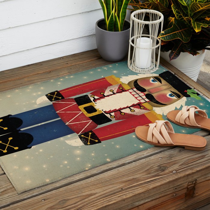 Red Nutcracker 2021 Outdoor Rug Gallery Image 2