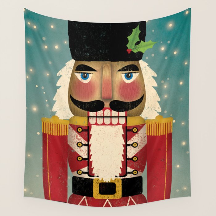 Red Nutcracker 2021 Wall Tapestry Gallery Image 4