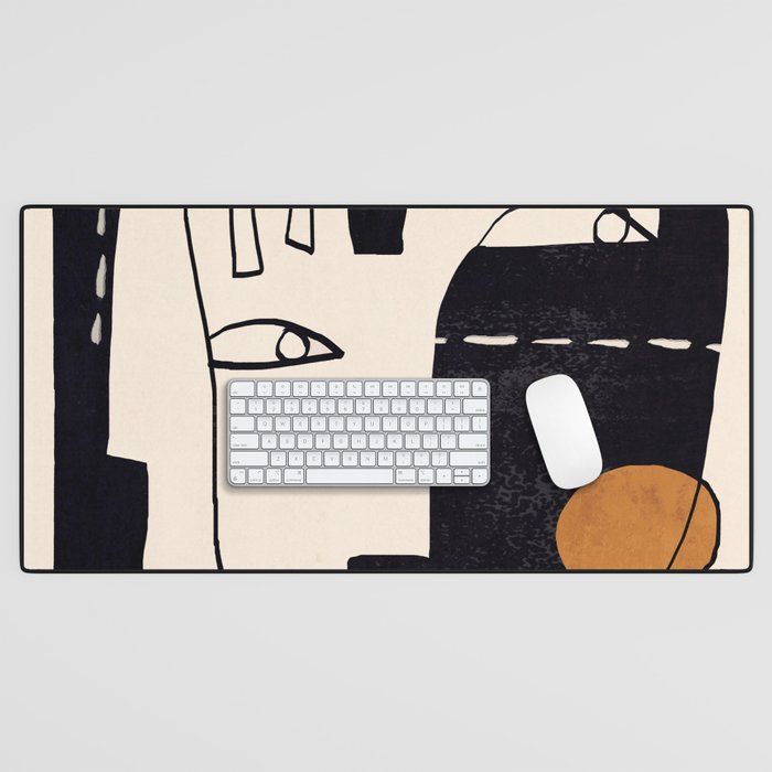 Abstract Face 55 Desk Mat Gallery Image 1