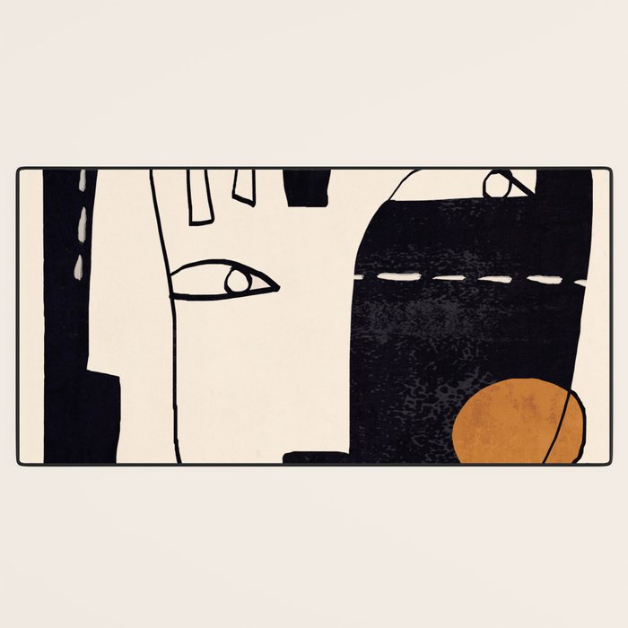 Abstract Face 55 Desk Mat Gallery Image 3